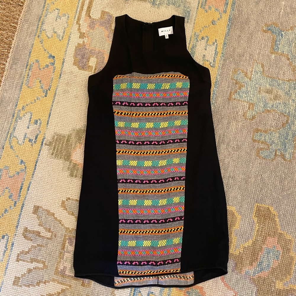 Milly | Silk Black Dress